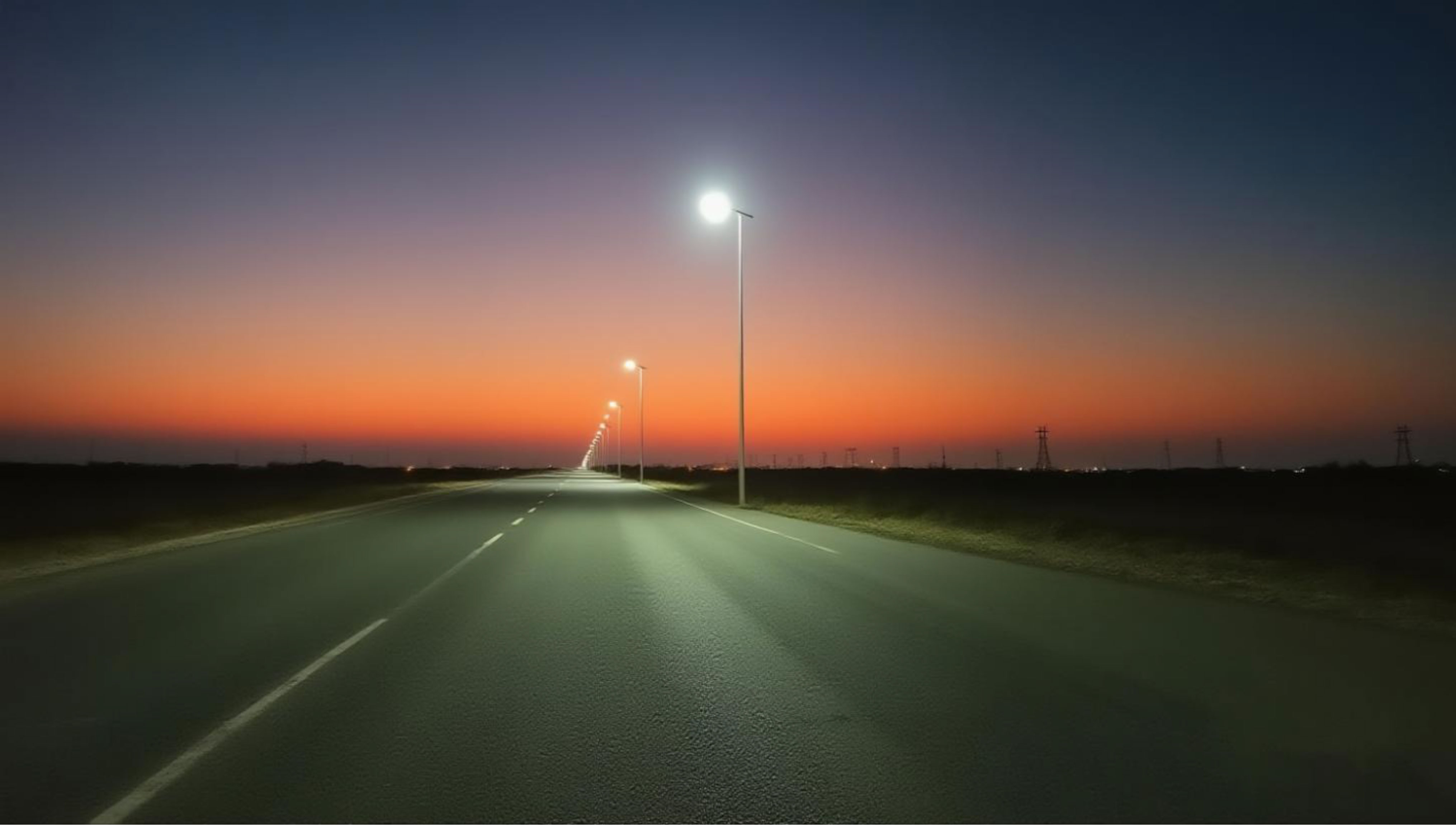 Dubai Country Roads Lighting